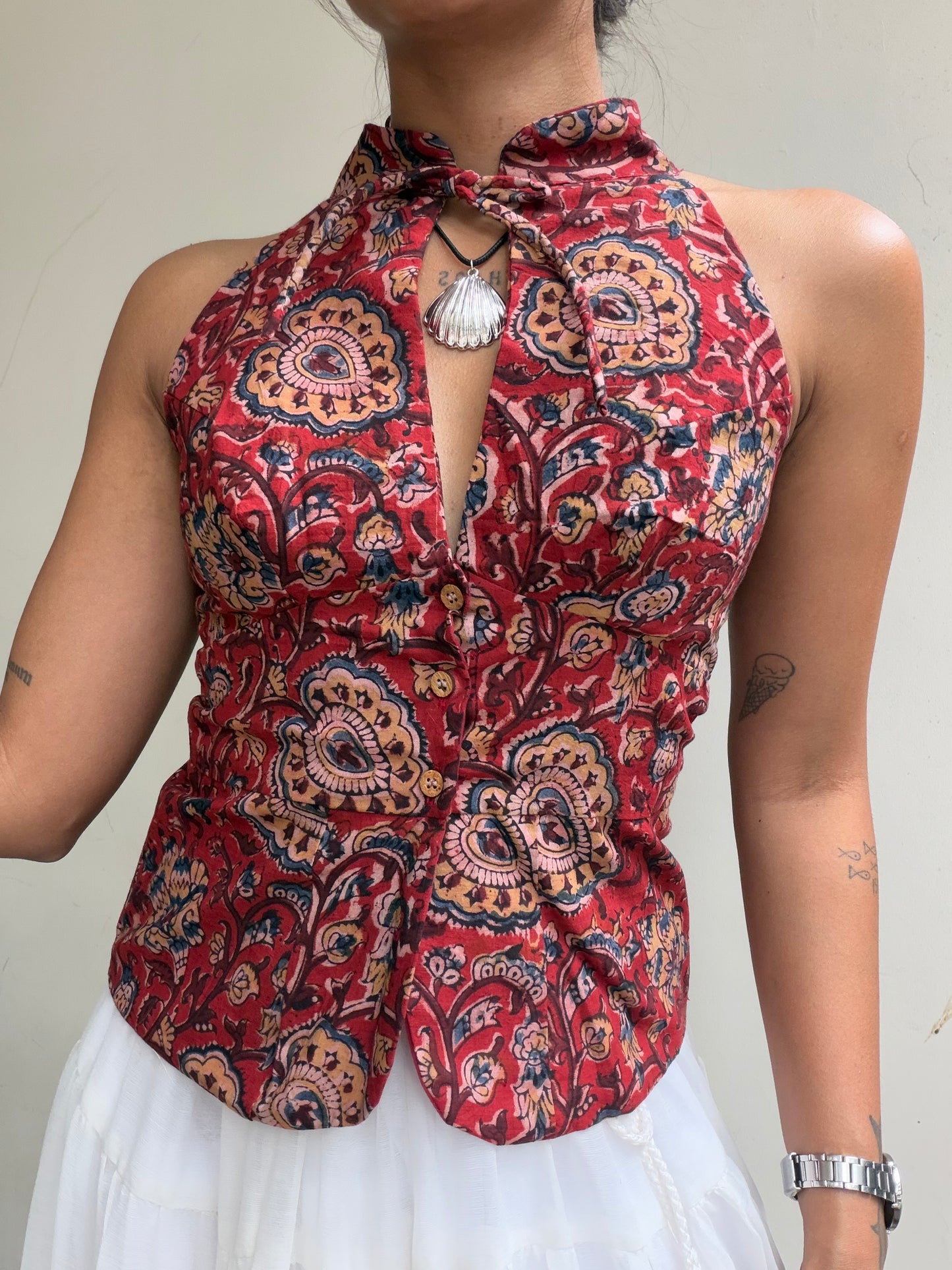 Trupti: Red Kalamkari