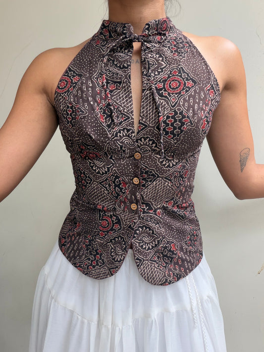 Trupti: Brown Ajrakh