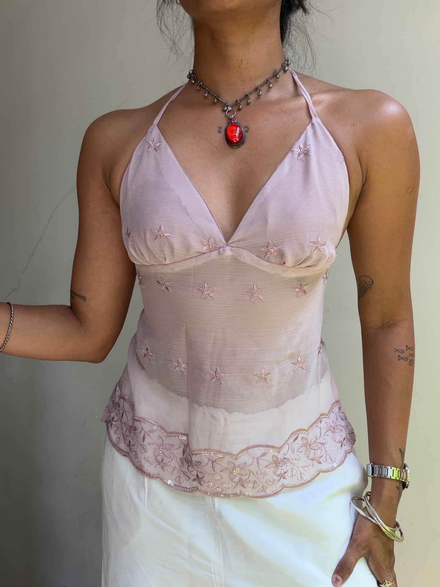 Taru: Pink Georgette