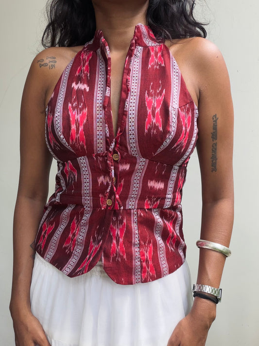 Trupti: Rich Red Sambalpuri 2