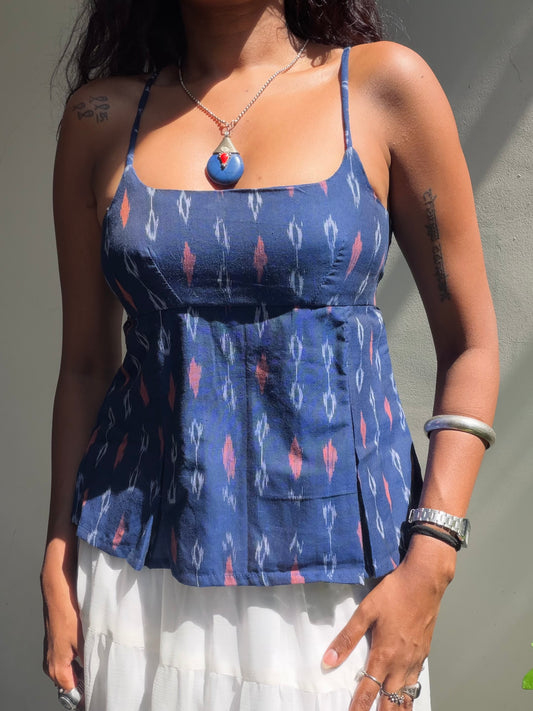 Delicia: Blue Double Ikat