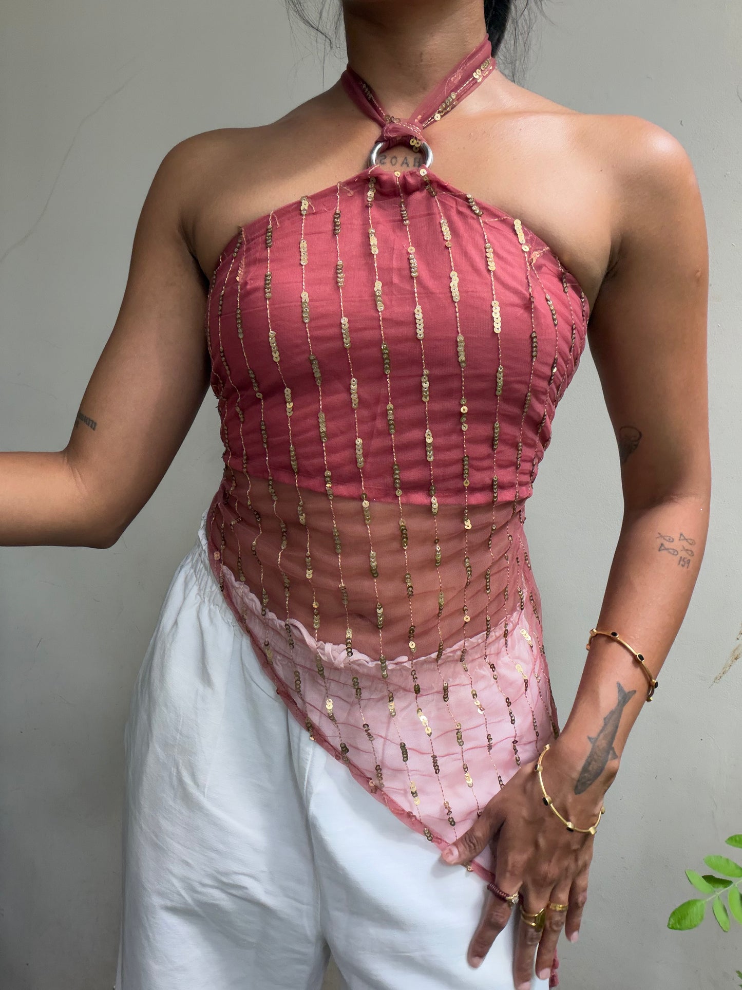Maria: Warm Pink Sequin