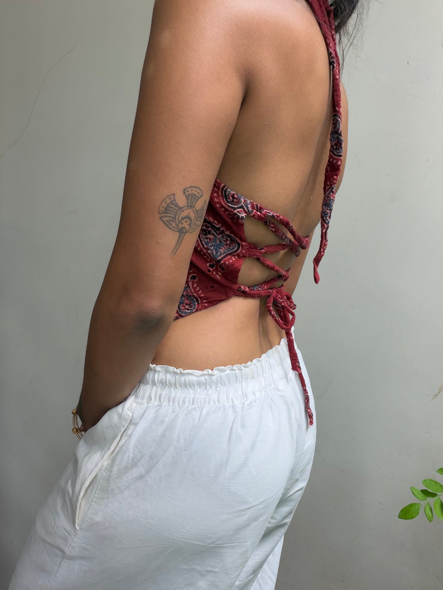 Maria: Red Ajrakh Jacoba