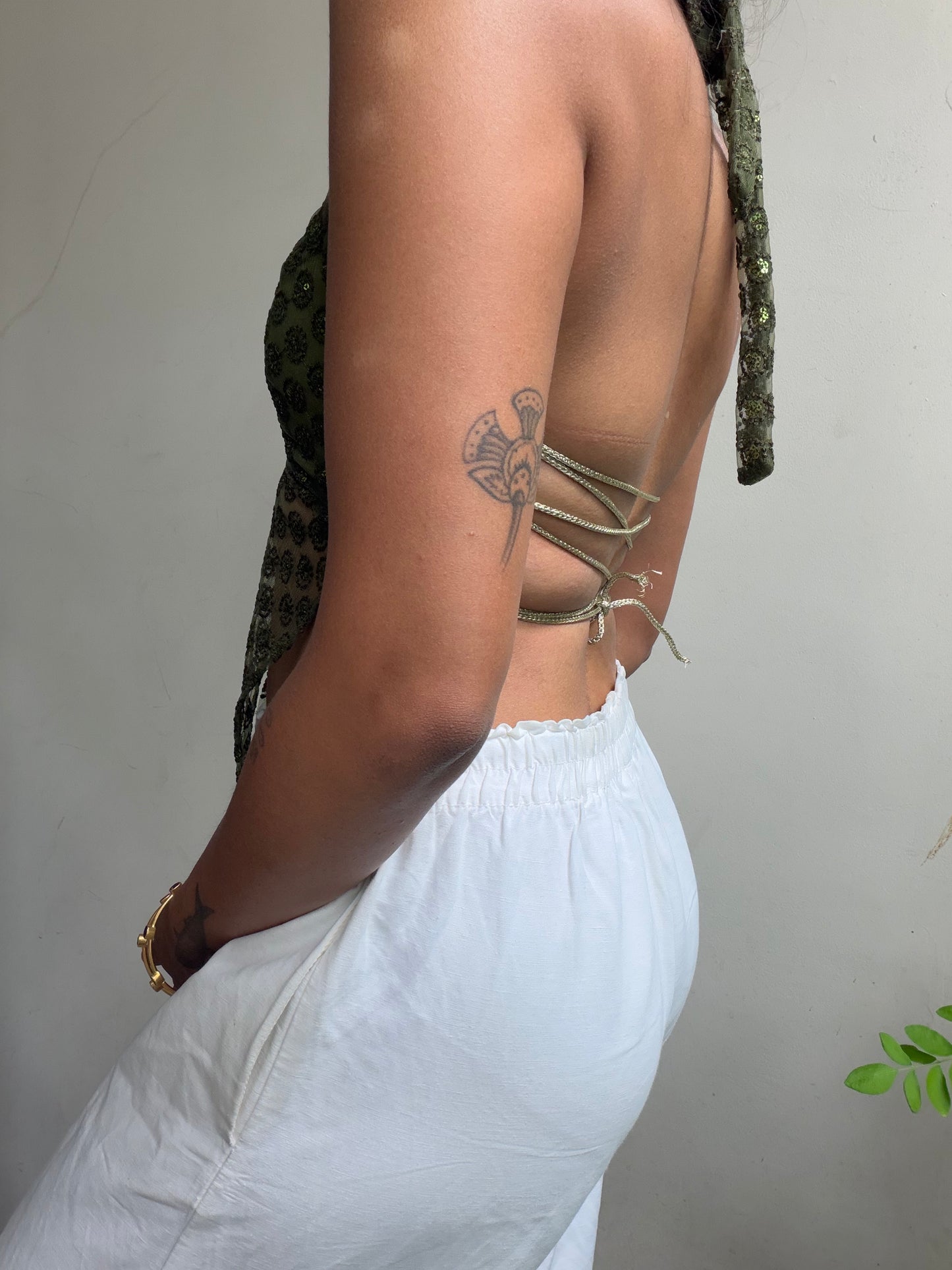 Annie: Army Green Sequin