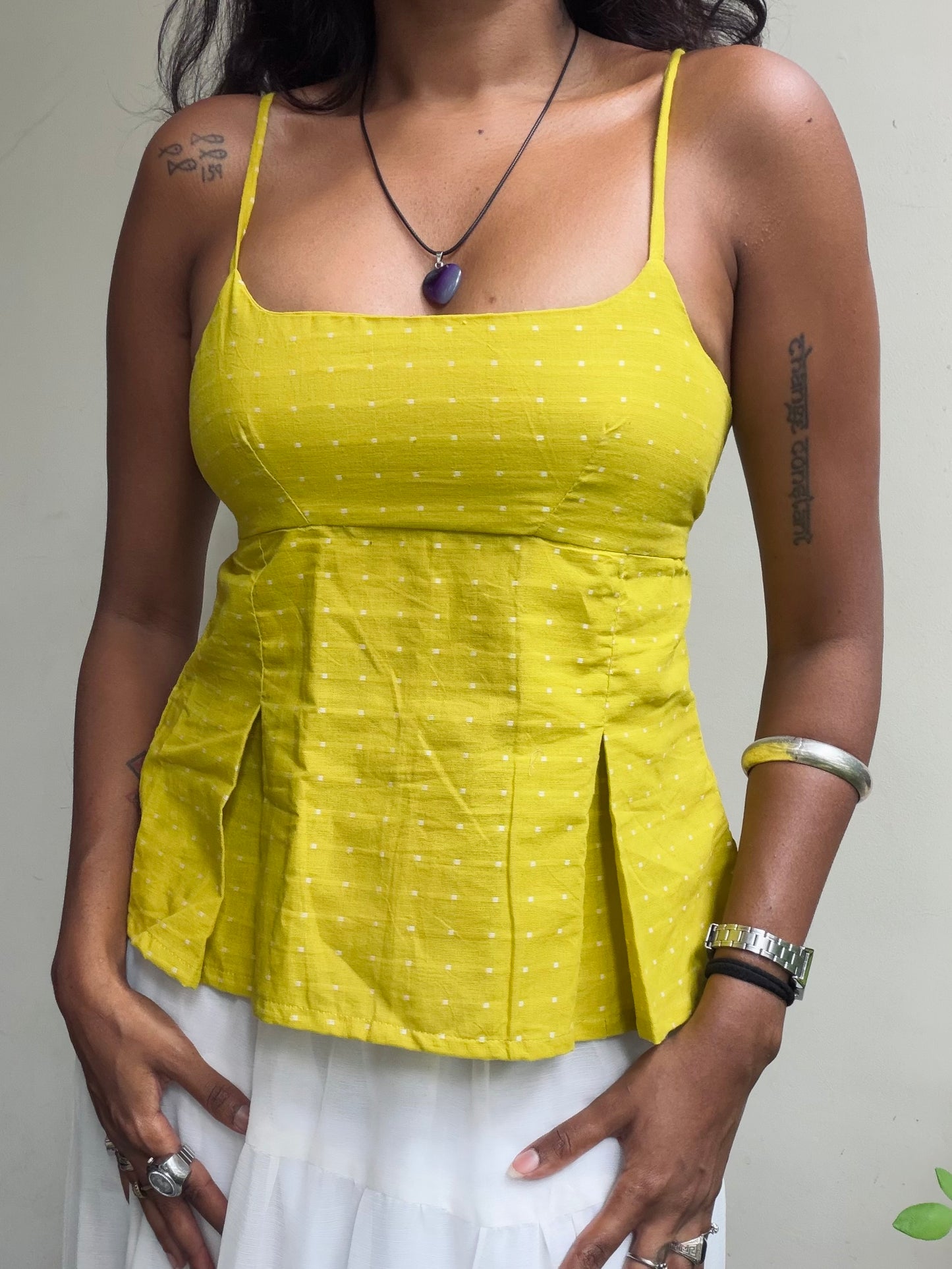 Delicia: Lemon Yellow Jamdani