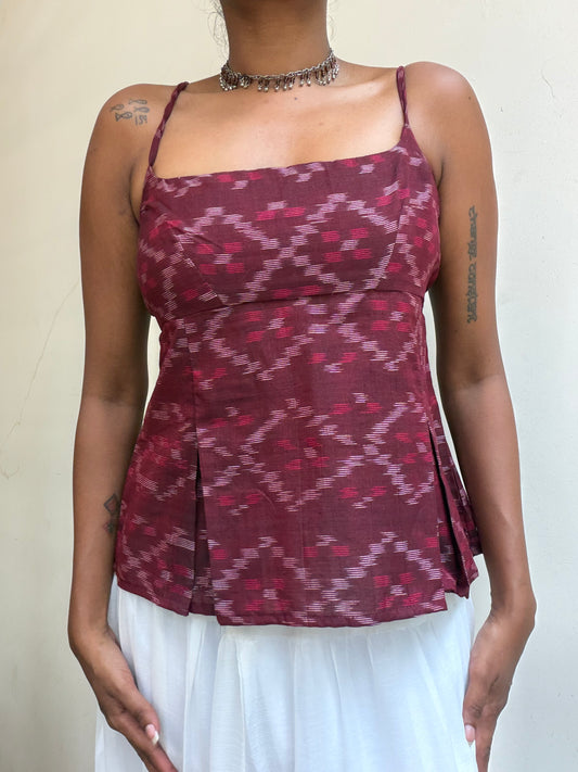 Delicia: Maroon Sambalpuri 2