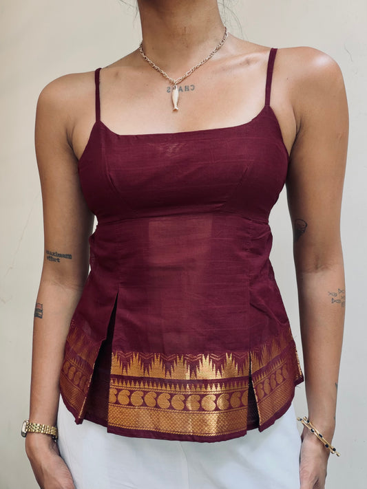 Delicia: Brown Kanchi Cotton