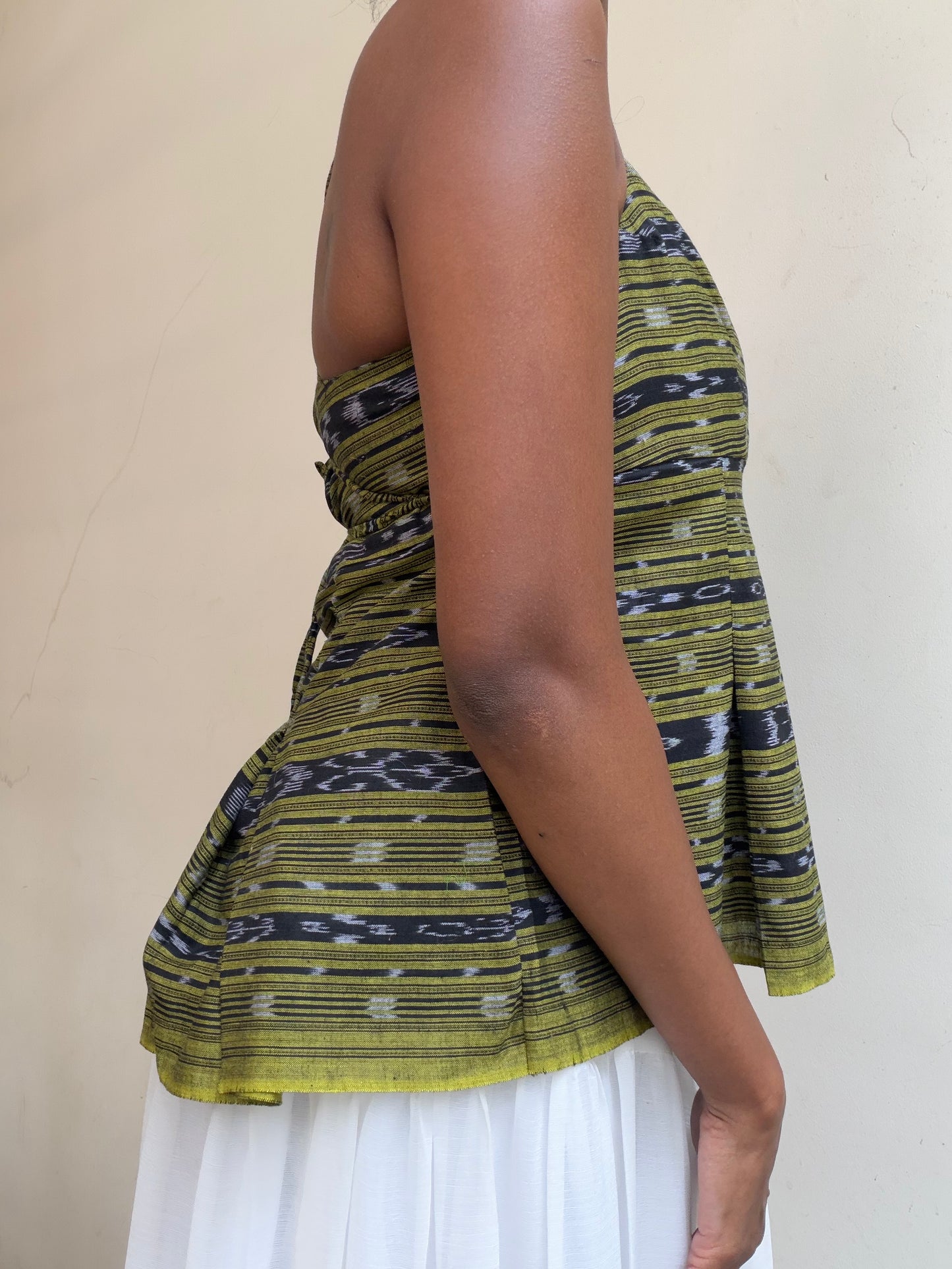 Delicia: Lime Green Horizontal Stripes