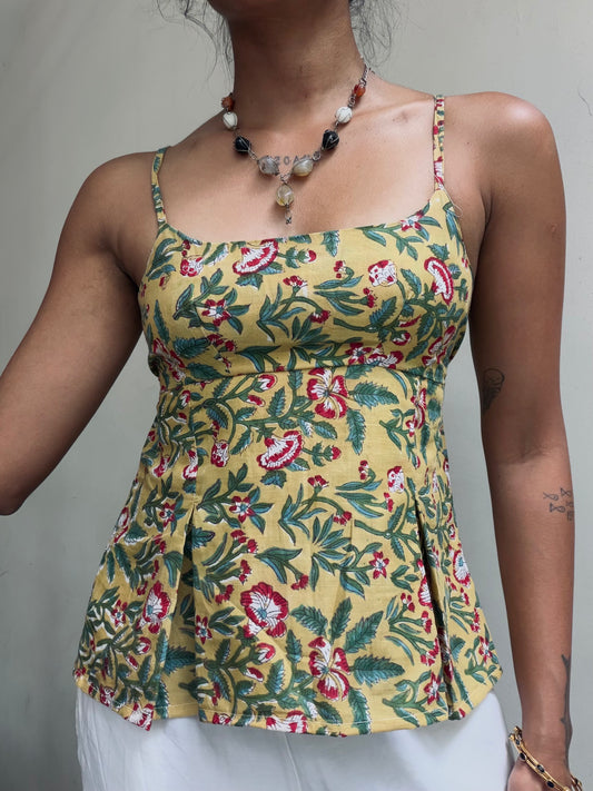Delicia: Yellow Block Print