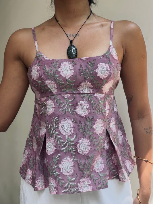 Delicia: Purple Block Print