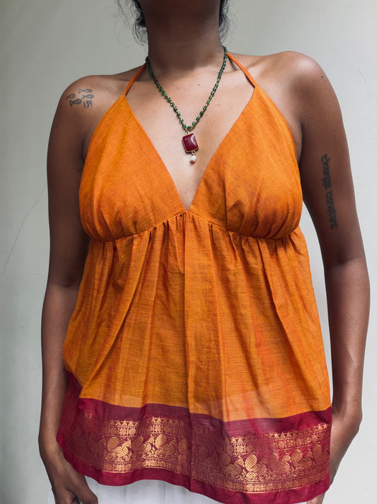 Tara: Rich orange with Maroon