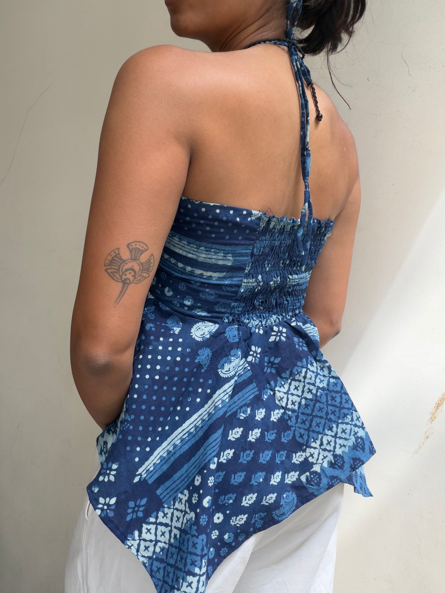 Noor: Indigo Patch Print
