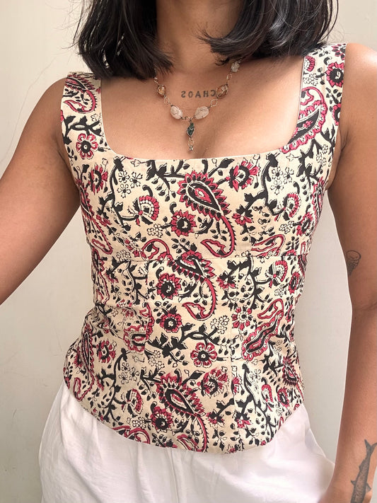 Gul: Beige Block Print