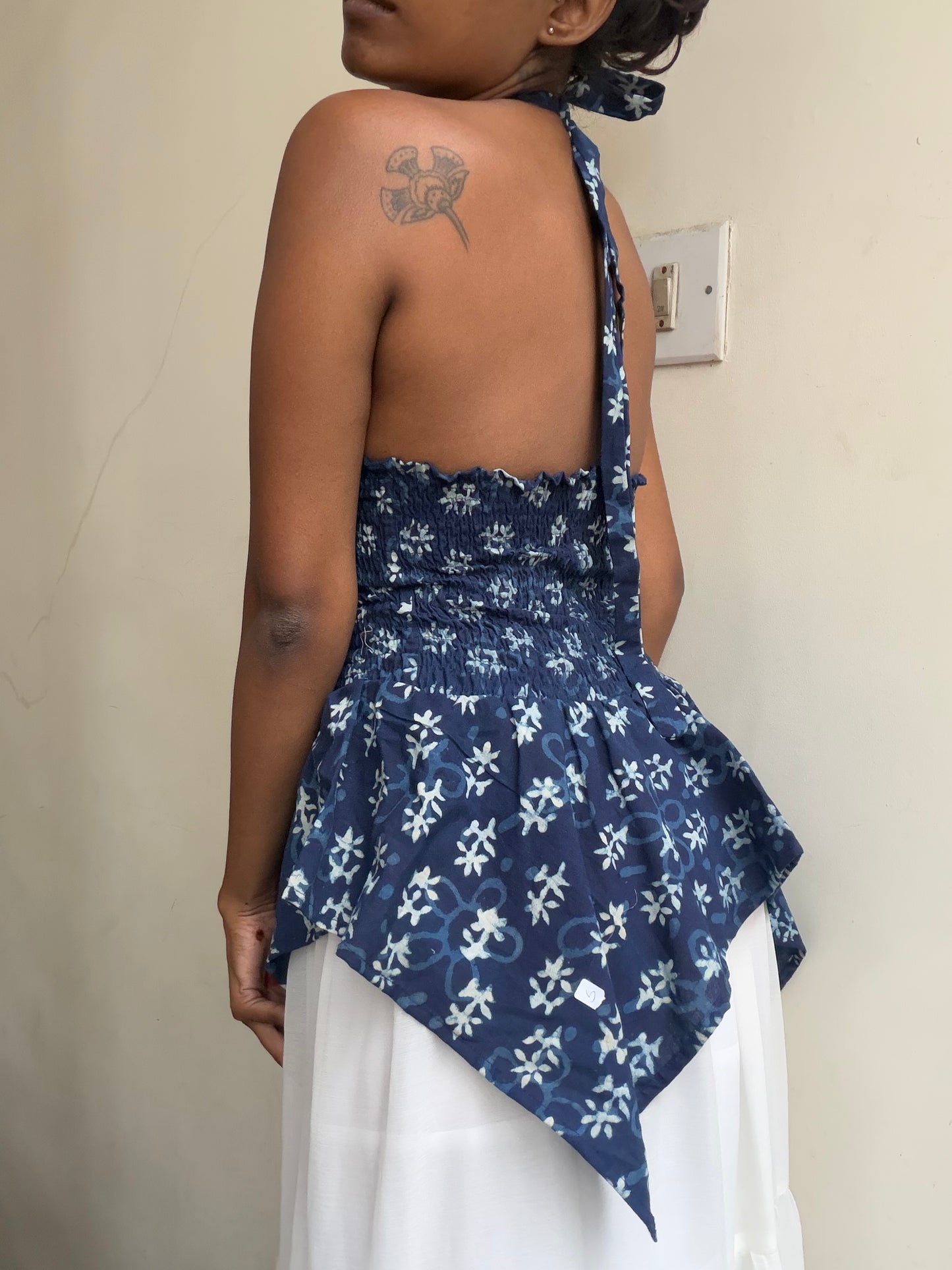 Preksha: Indigo Floral Batik
