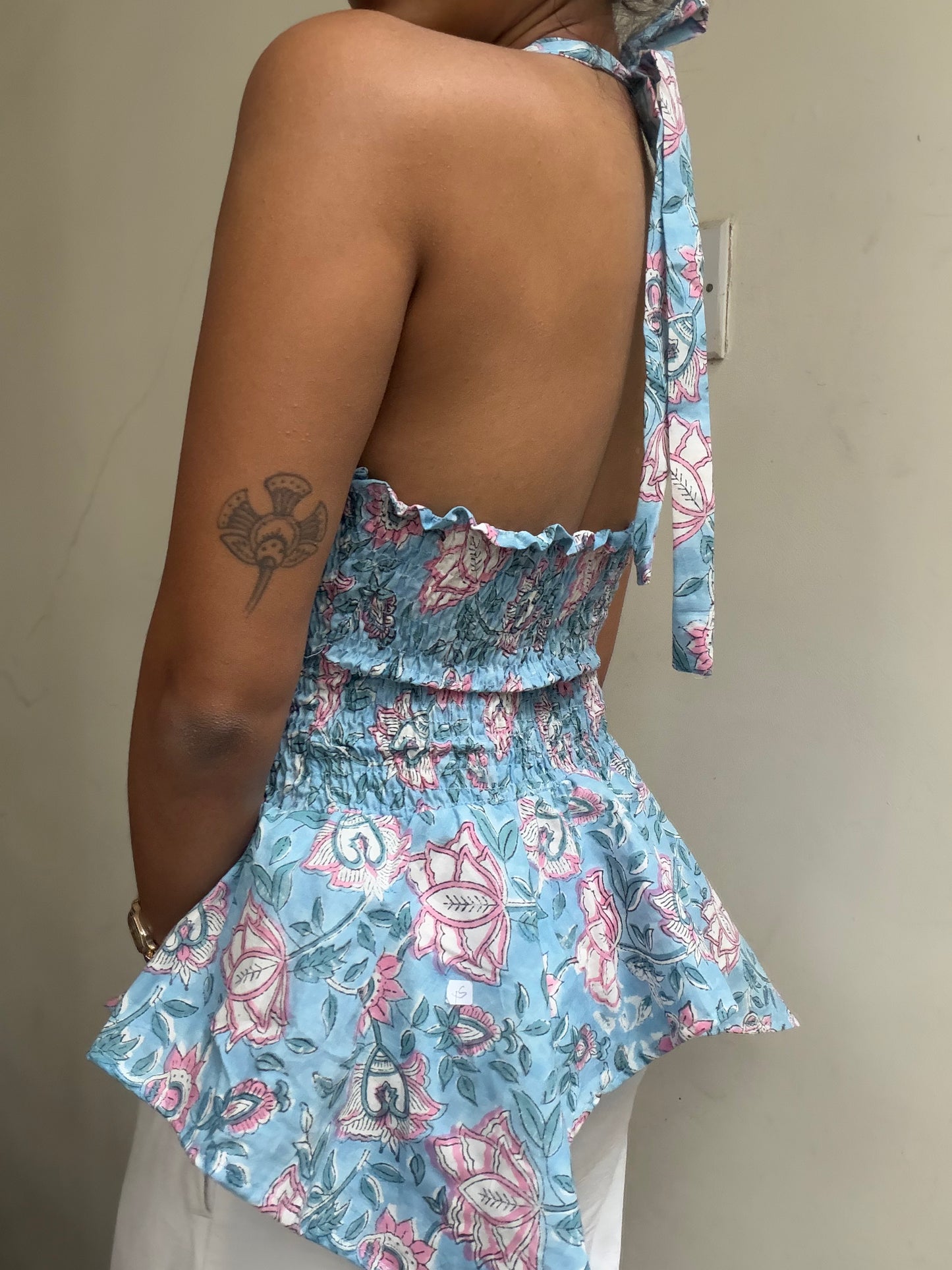 Preksha: Light Blue Sanganeri