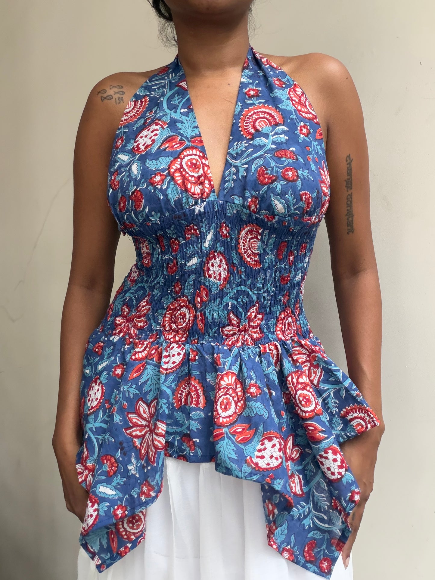 Preksha: Rich Blue Sanganeri