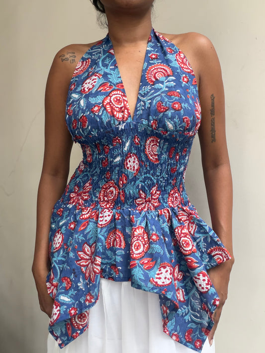 Preksha: Rich Blue Sanganeri