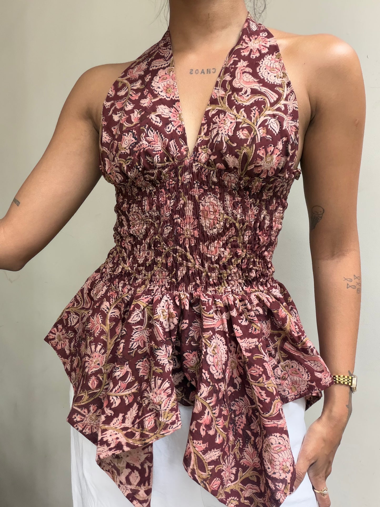Preksha: Brown Kalamkari